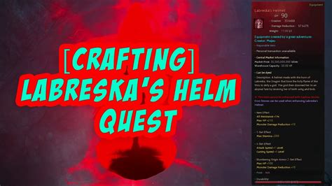 bdo no labreska helmet quest.